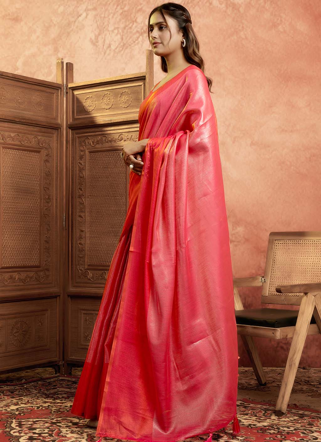 Mul Tissue Silk Saree