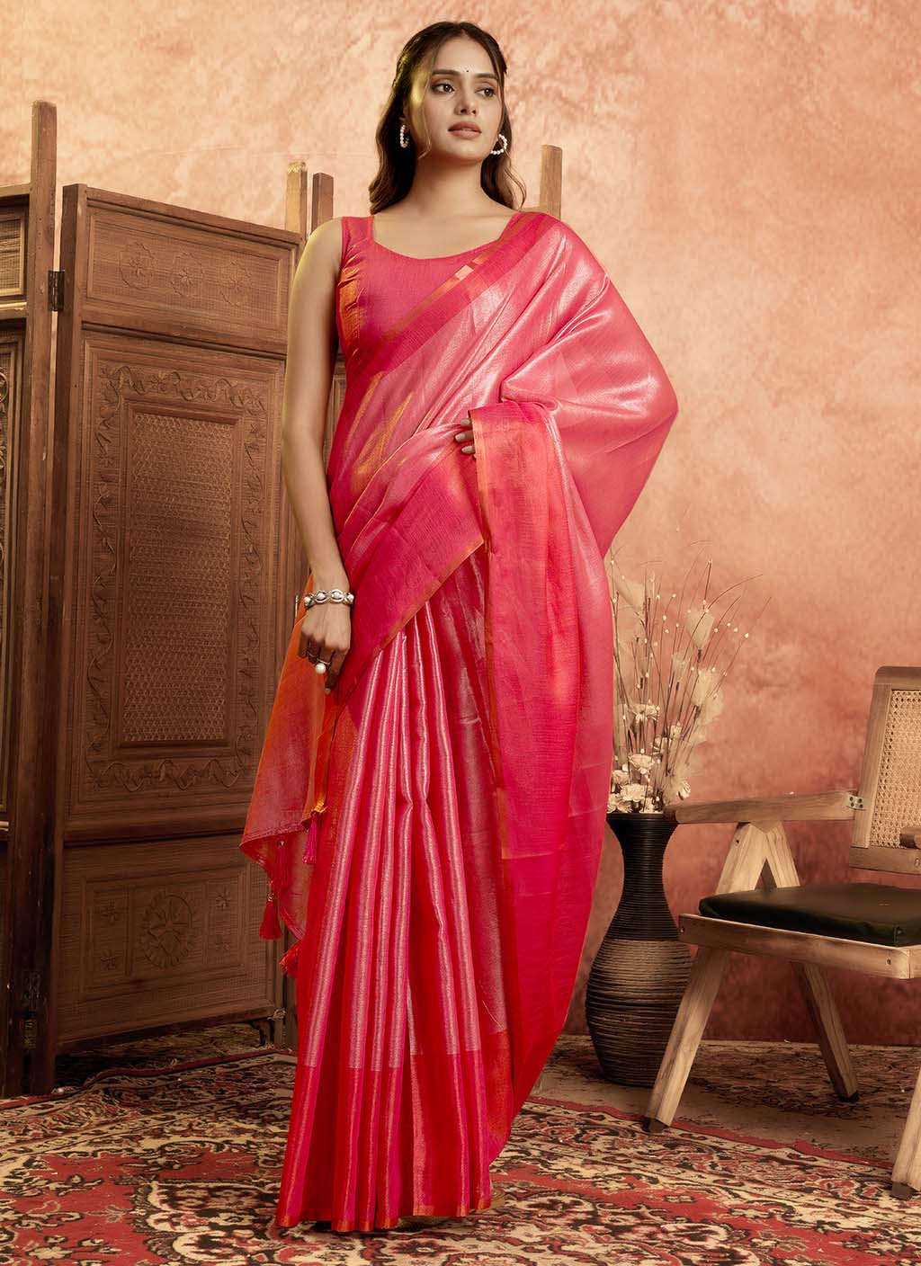 Mul Tissue Silk Saree