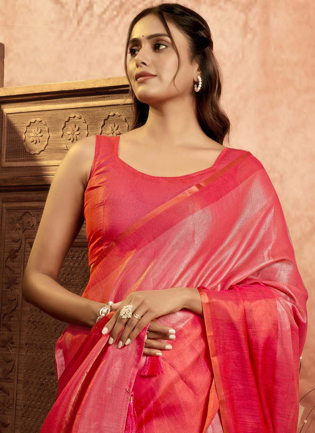 Mul Tissue Silk Saree