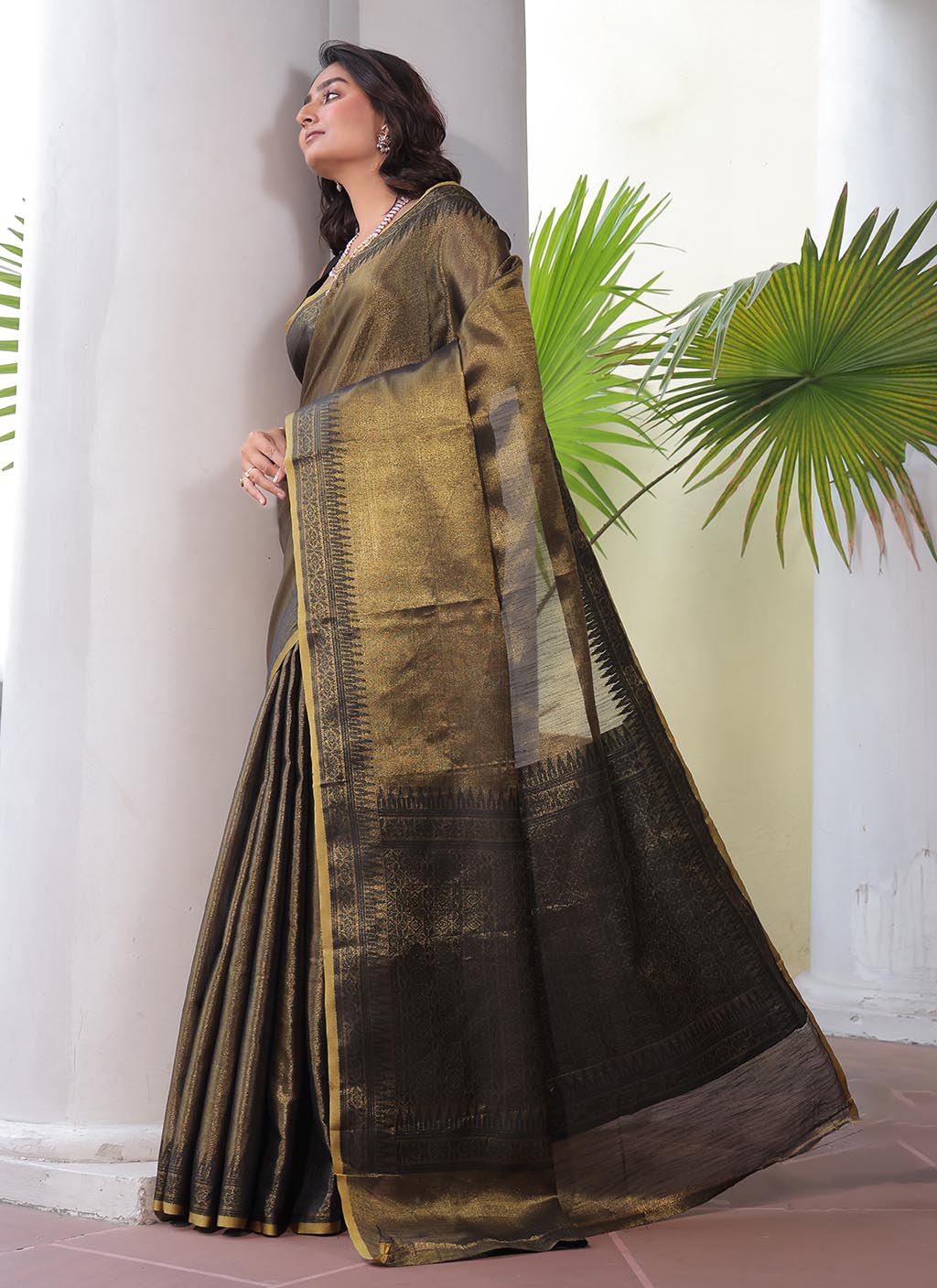 Linen Tissue Silk Saree