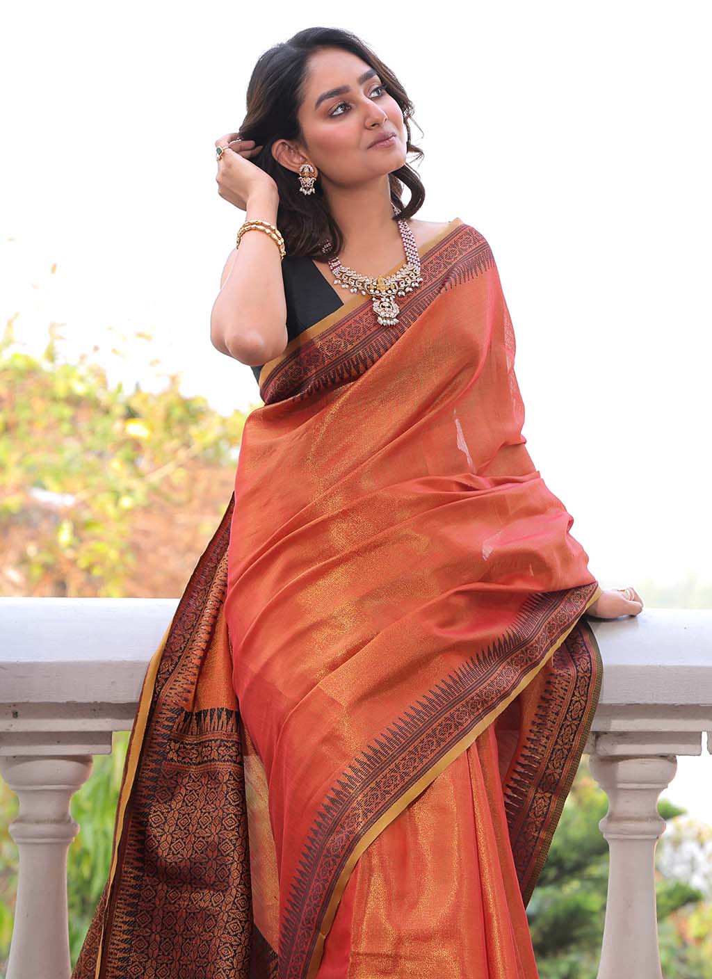 Linen Tissue Silk Saree