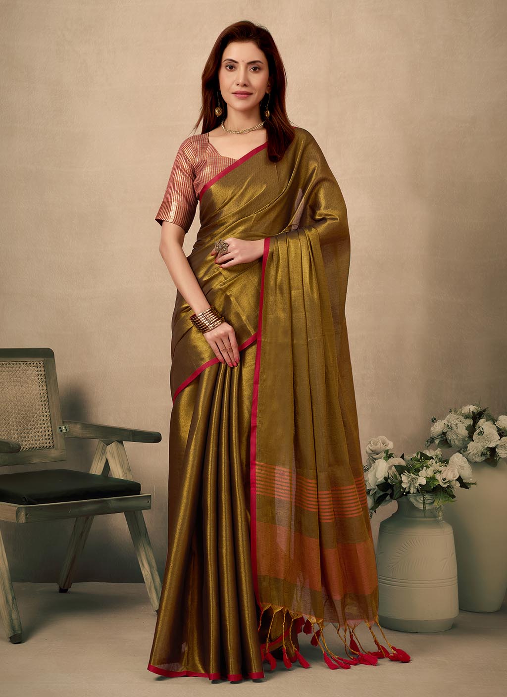 Raga Tissue Silk Saree