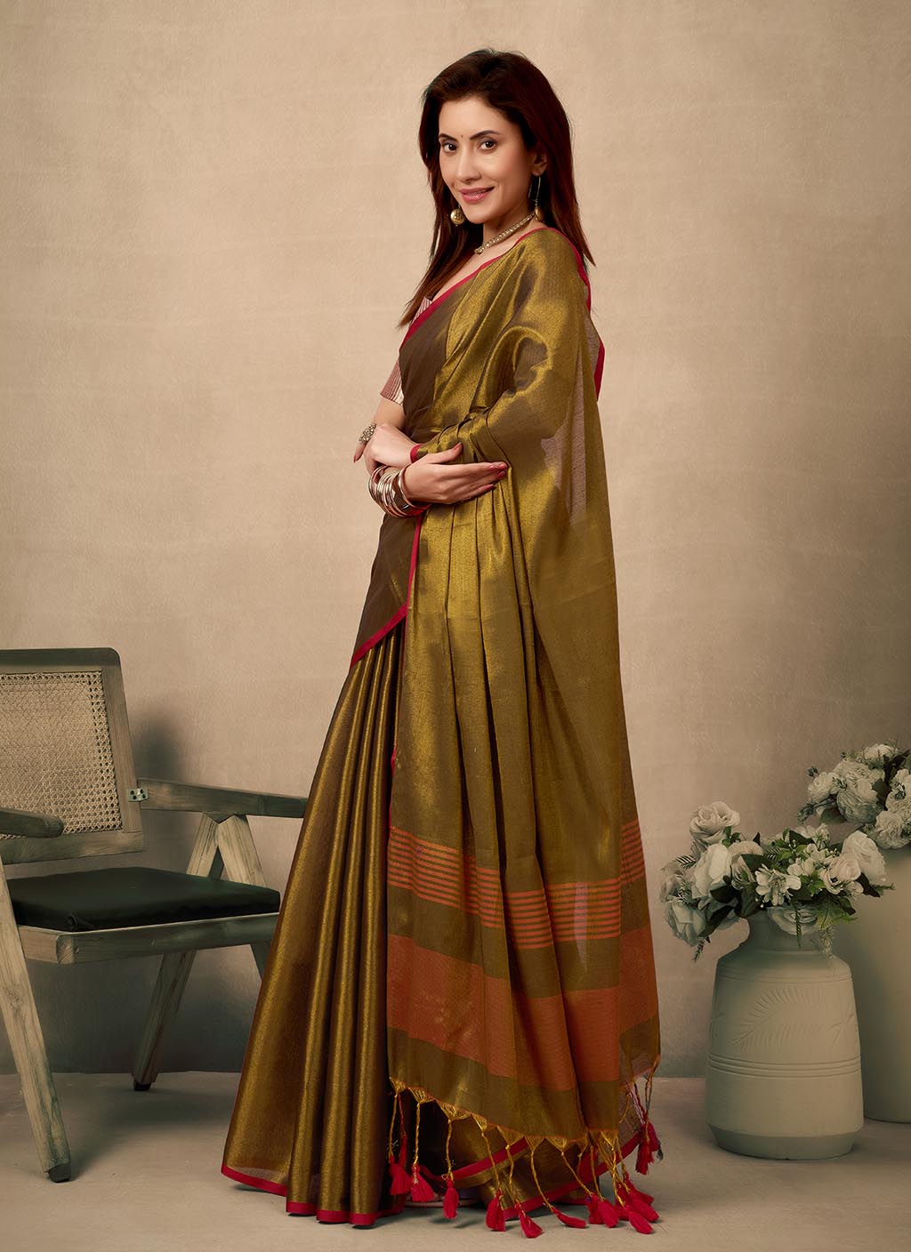 Raga Tissue Silk Saree