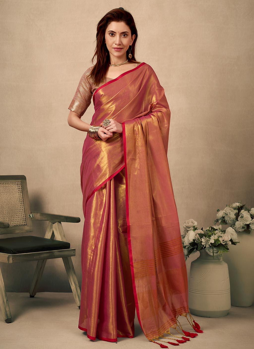 Raga Tissue Silk Saree