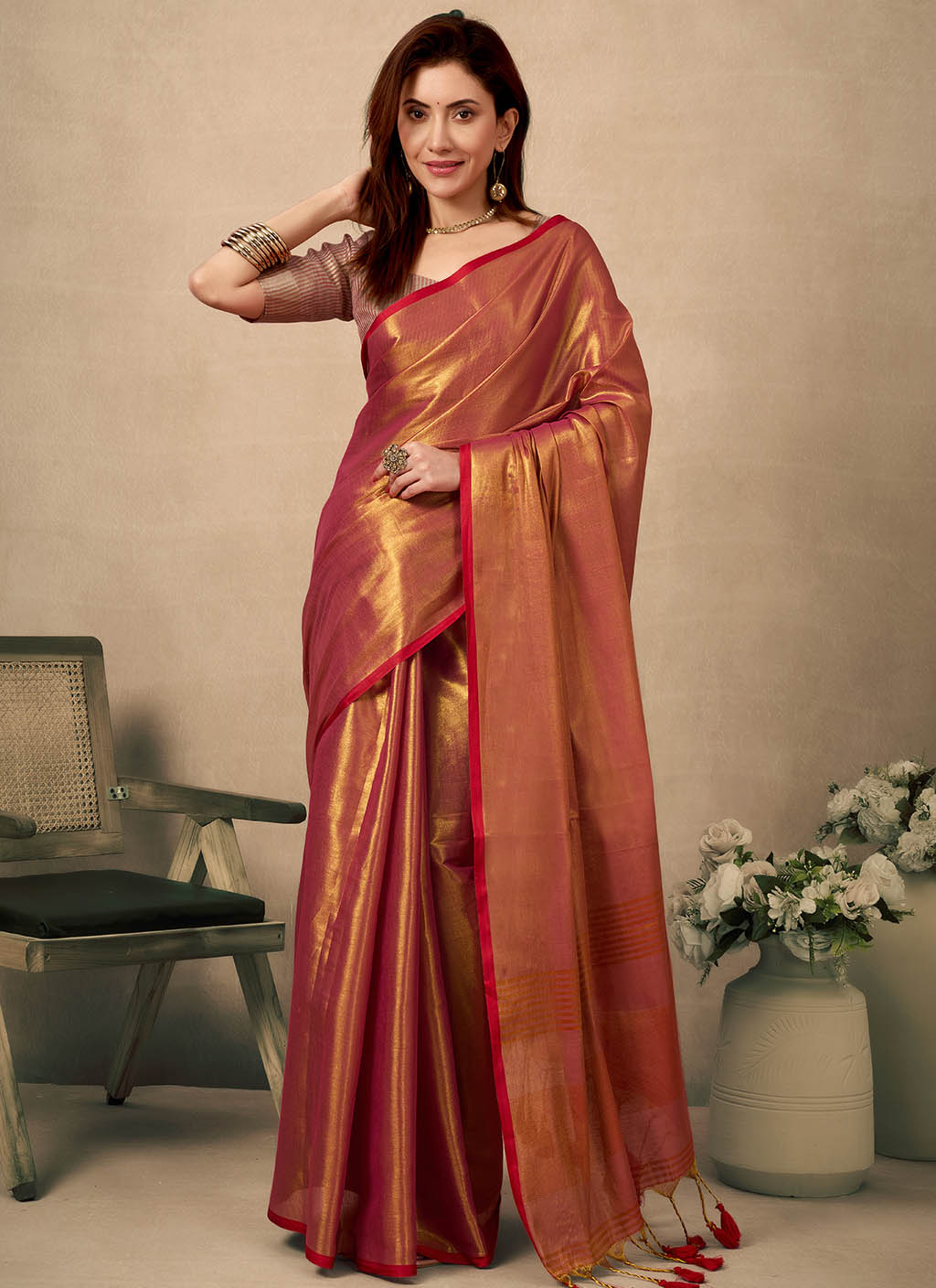 Raga Tissue Silk Saree