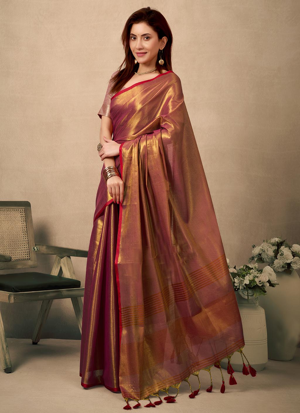 Raga Tissue Silk Saree