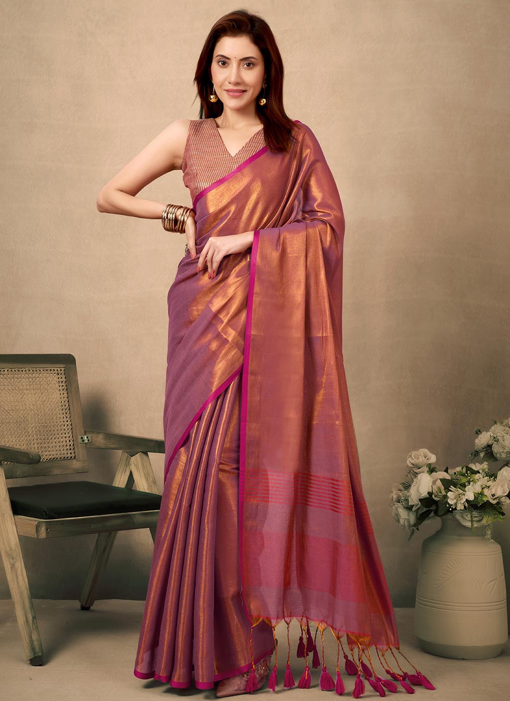 Raga Tissue Silk Saree