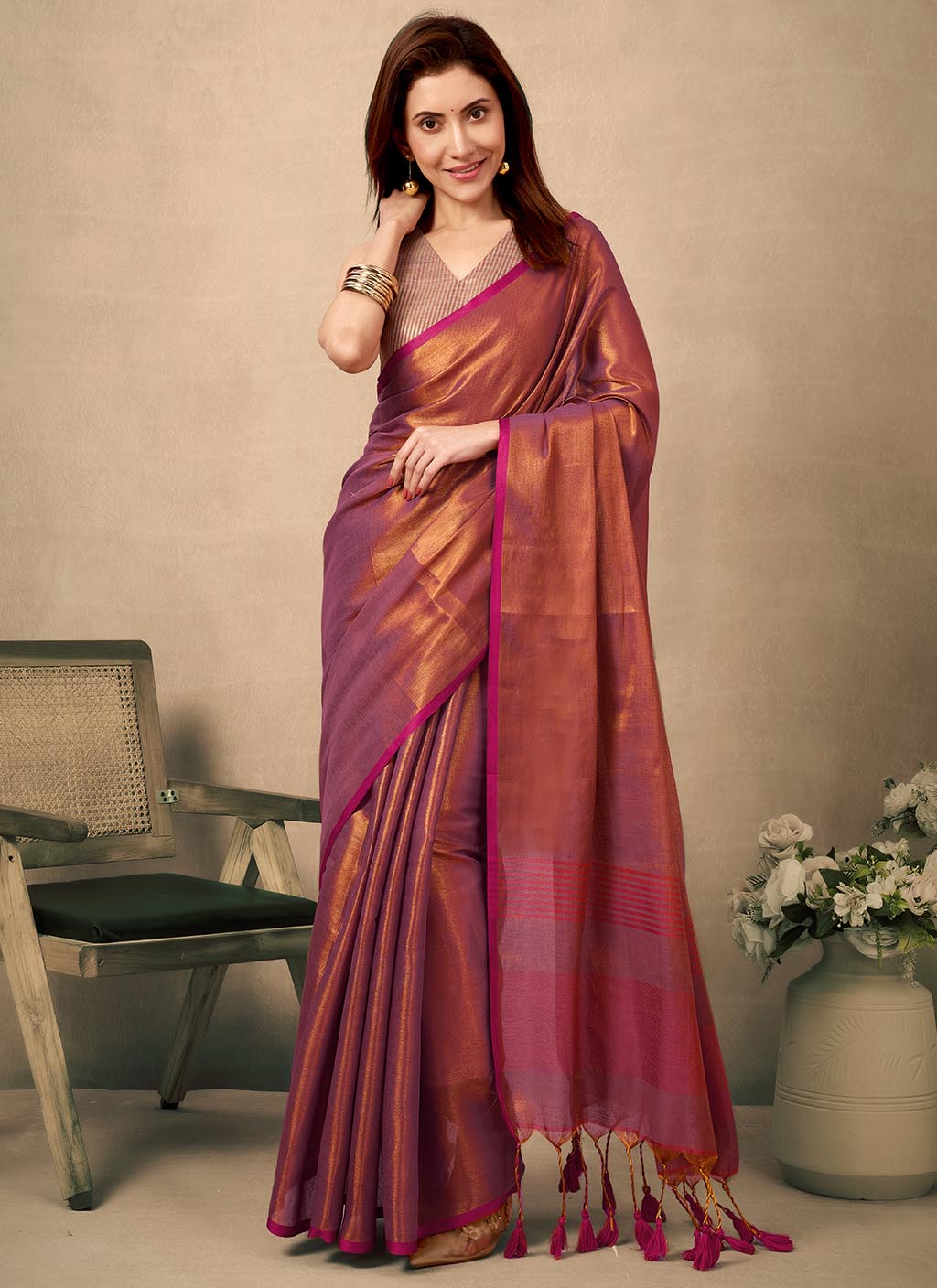 Raga Tissue Silk Saree