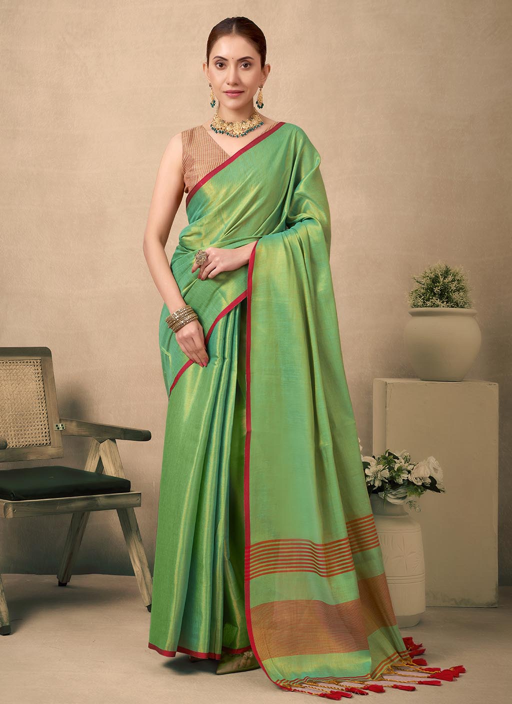 Raga Tissue Silk Saree