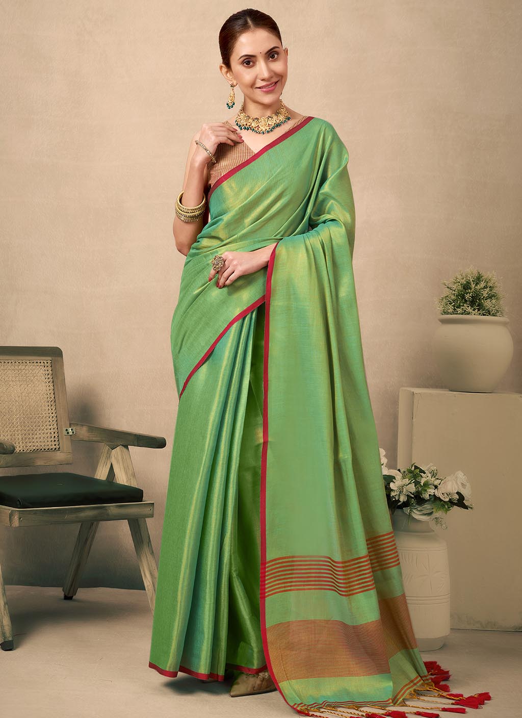 Raga Tissue Silk Saree