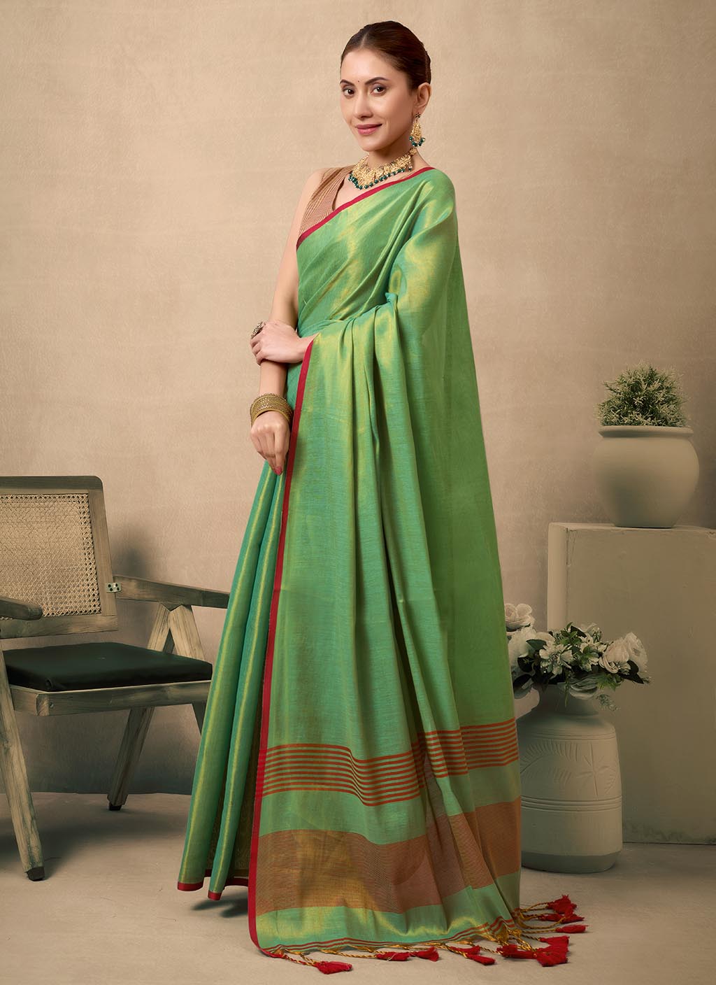 Raga Tissue Silk Saree