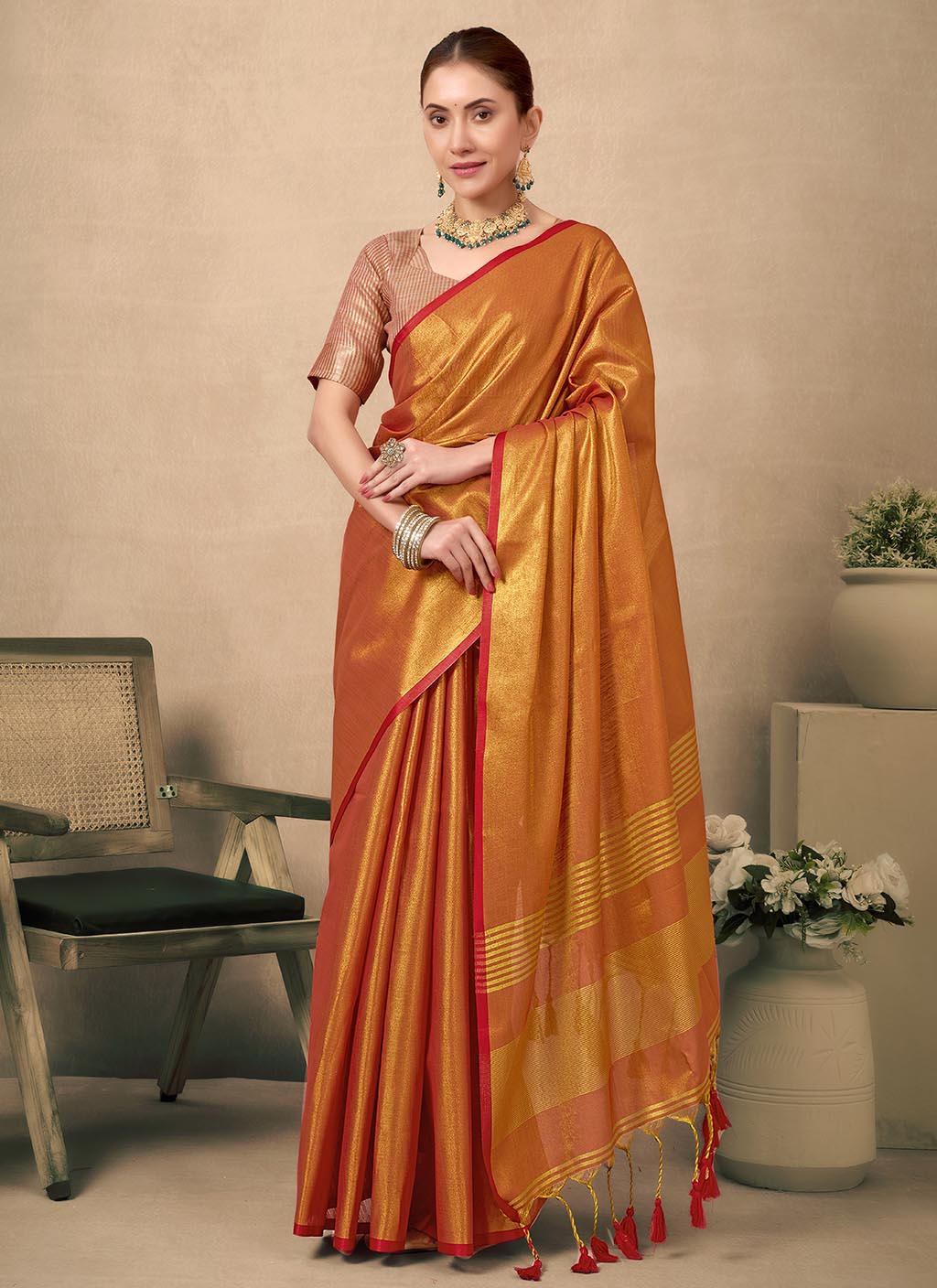 Raga Tissue Silk Saree