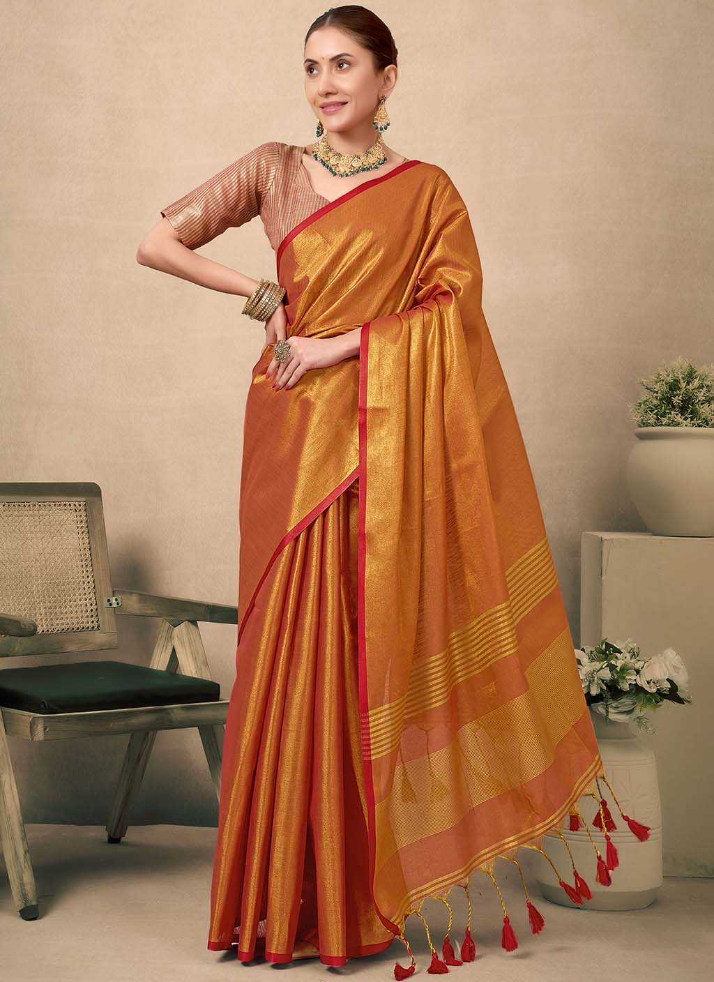 Raga Tissue Silk Saree