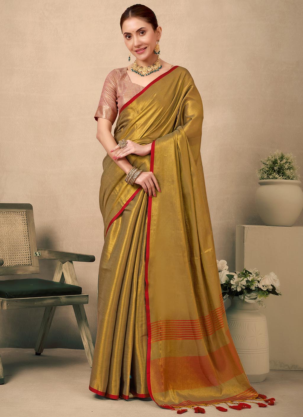 Raga Tissue Silk Saree
