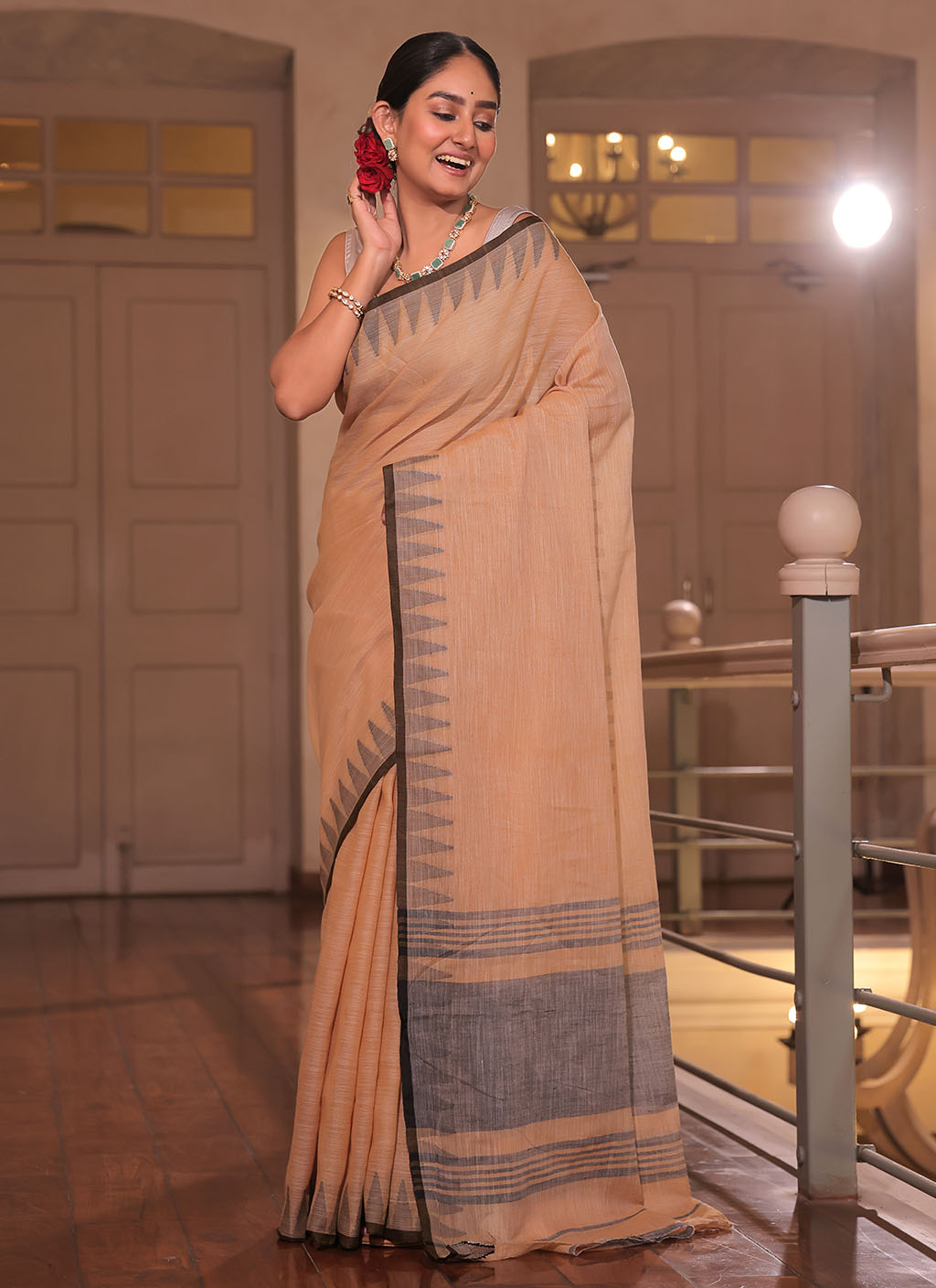 Pure Linen Saree