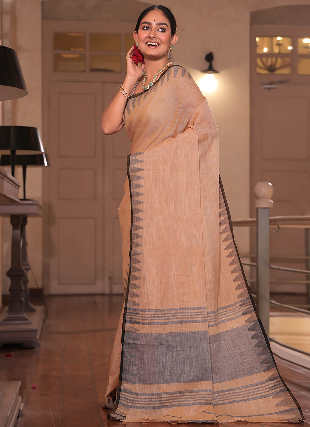 Pure Linen Saree