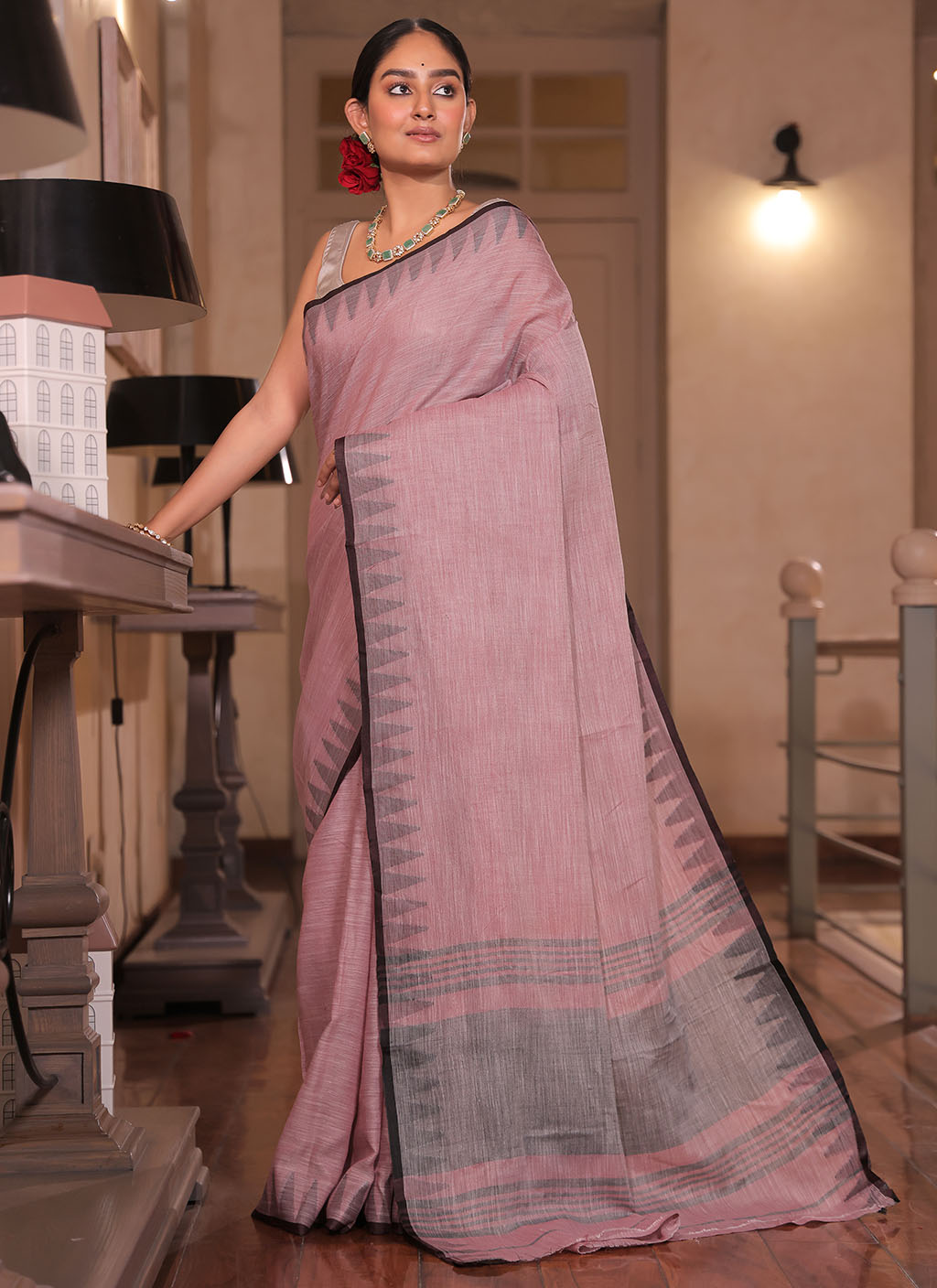 Pure Linen Saree