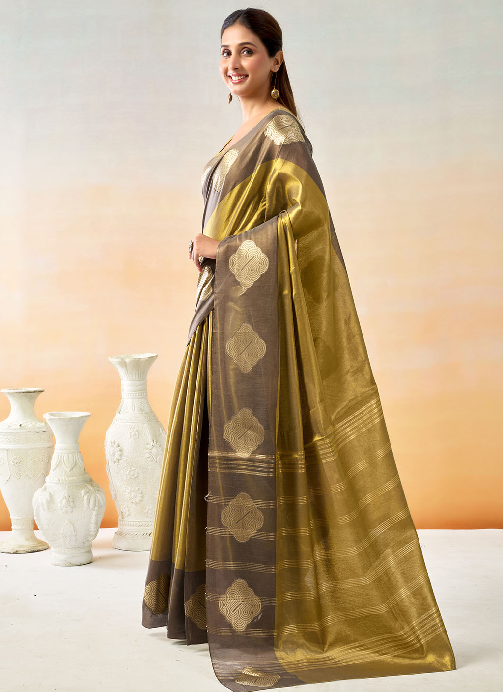 Mul Tissue Silk Saree