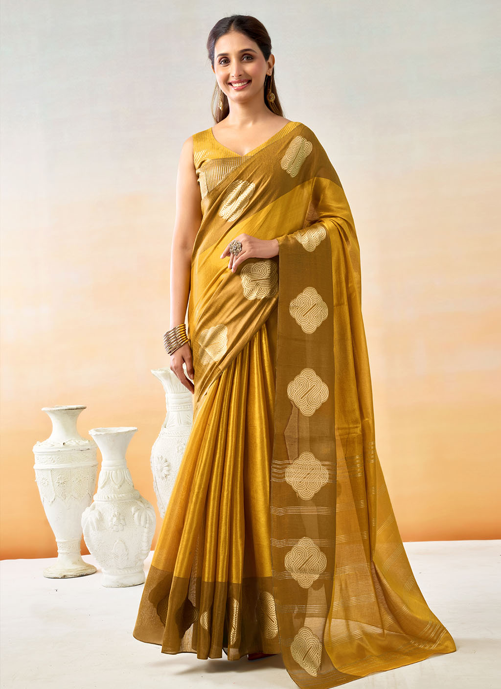 Mul Tissue Silk Saree