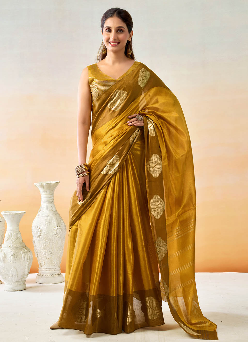 Mul Tissue Silk Saree