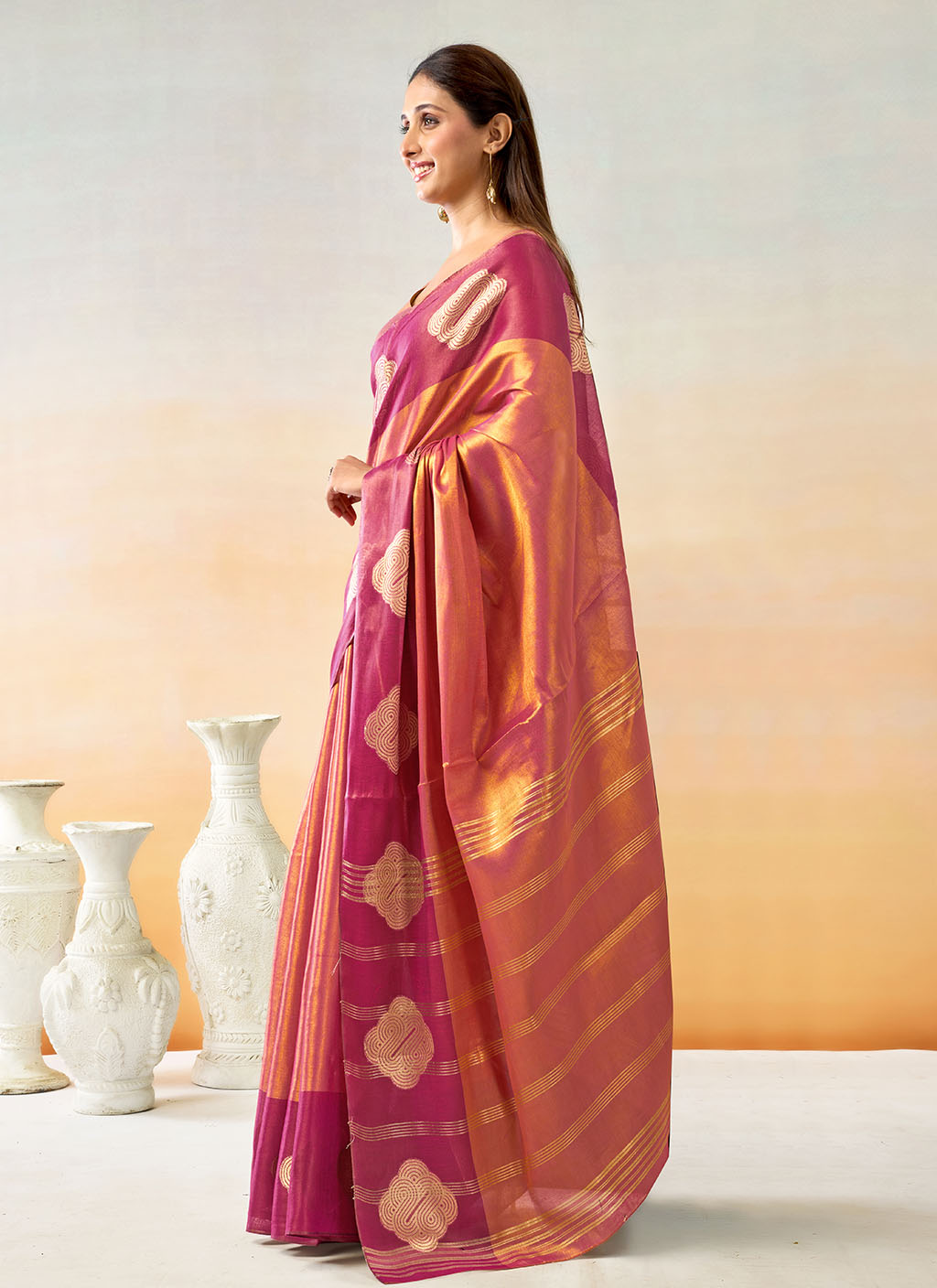 Mul Tissue Silk Saree