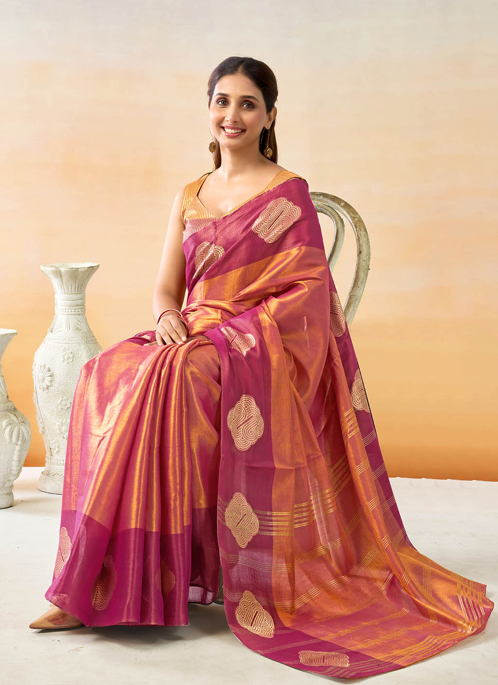Mul Tissue Silk Saree