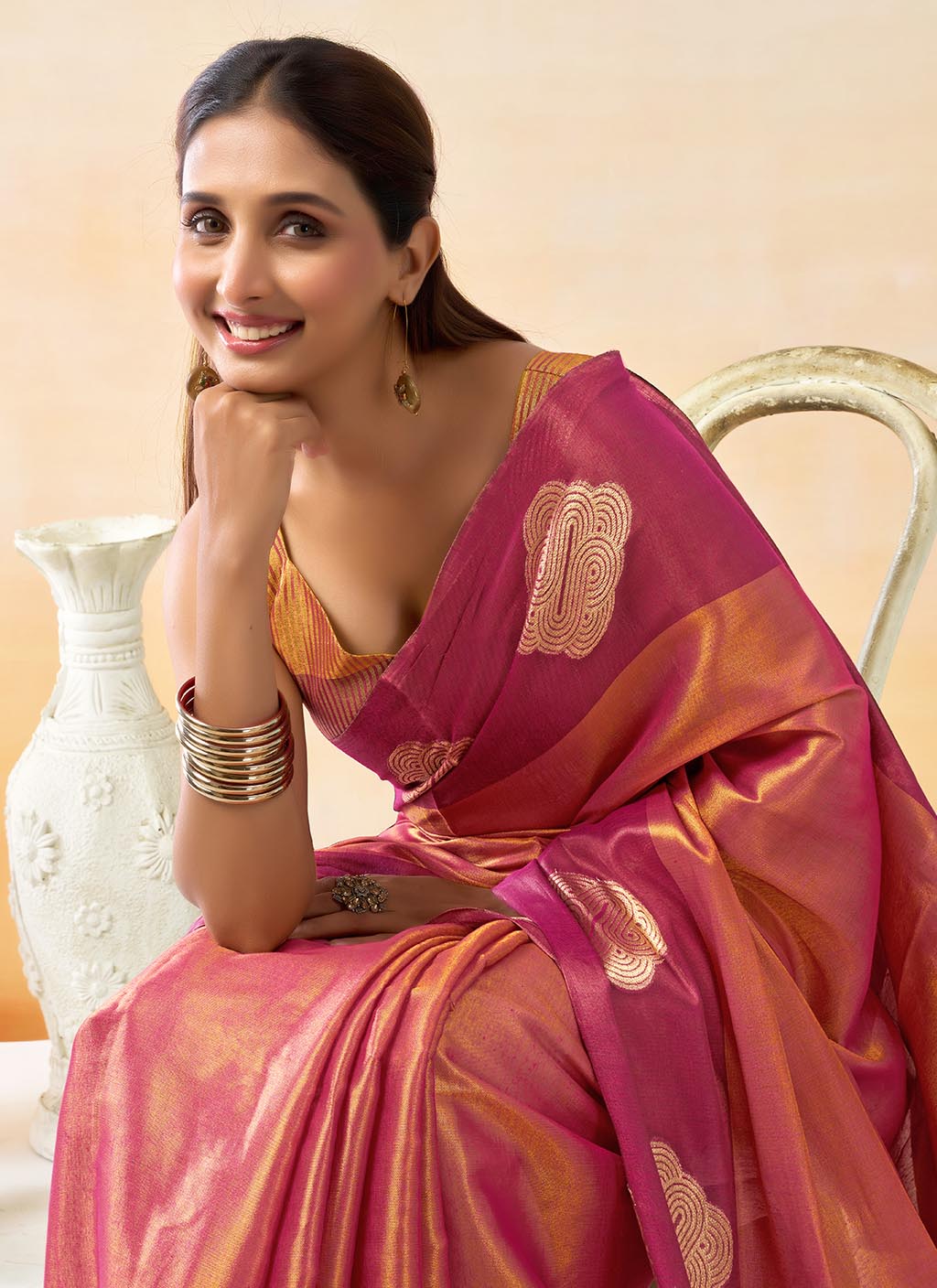 Mul Tissue Silk Saree