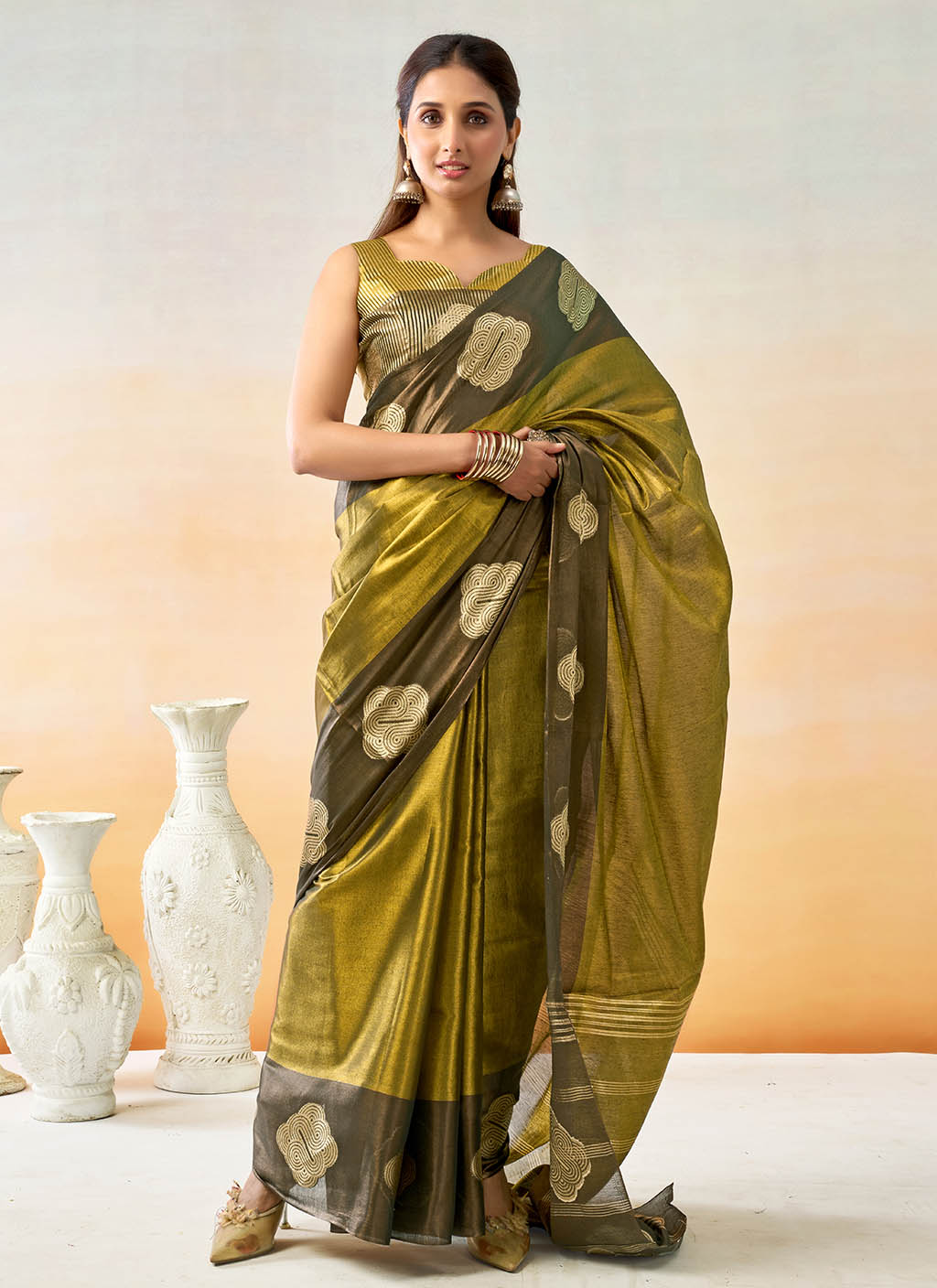 Mul Tissue Silk Saree