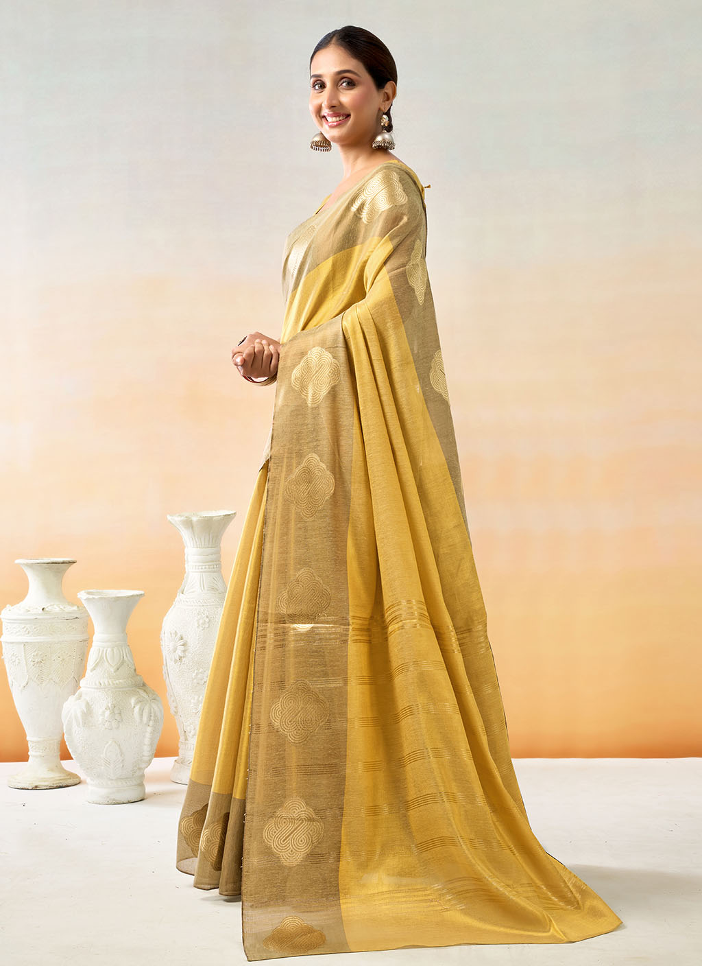 Mul Tissue Silk Saree