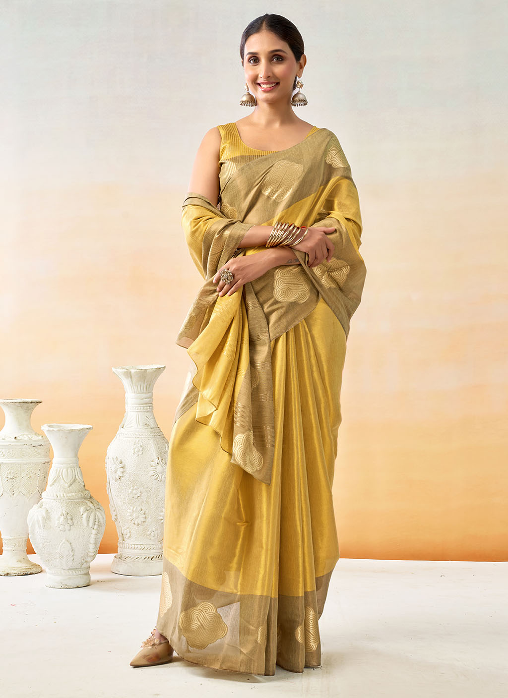 Mul Tissue Silk Saree