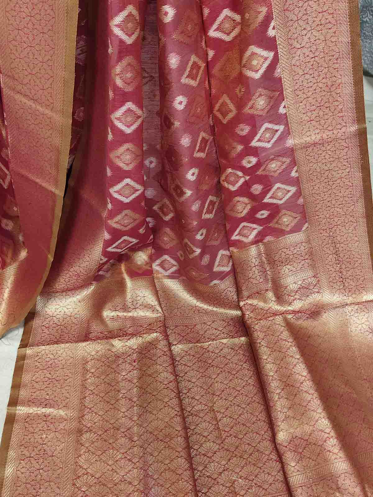 Pure Tissue Silk Ikkat Saree