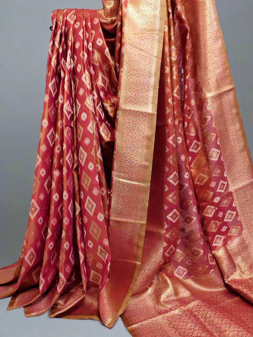 Pure Tissue Silk Ikkat Saree