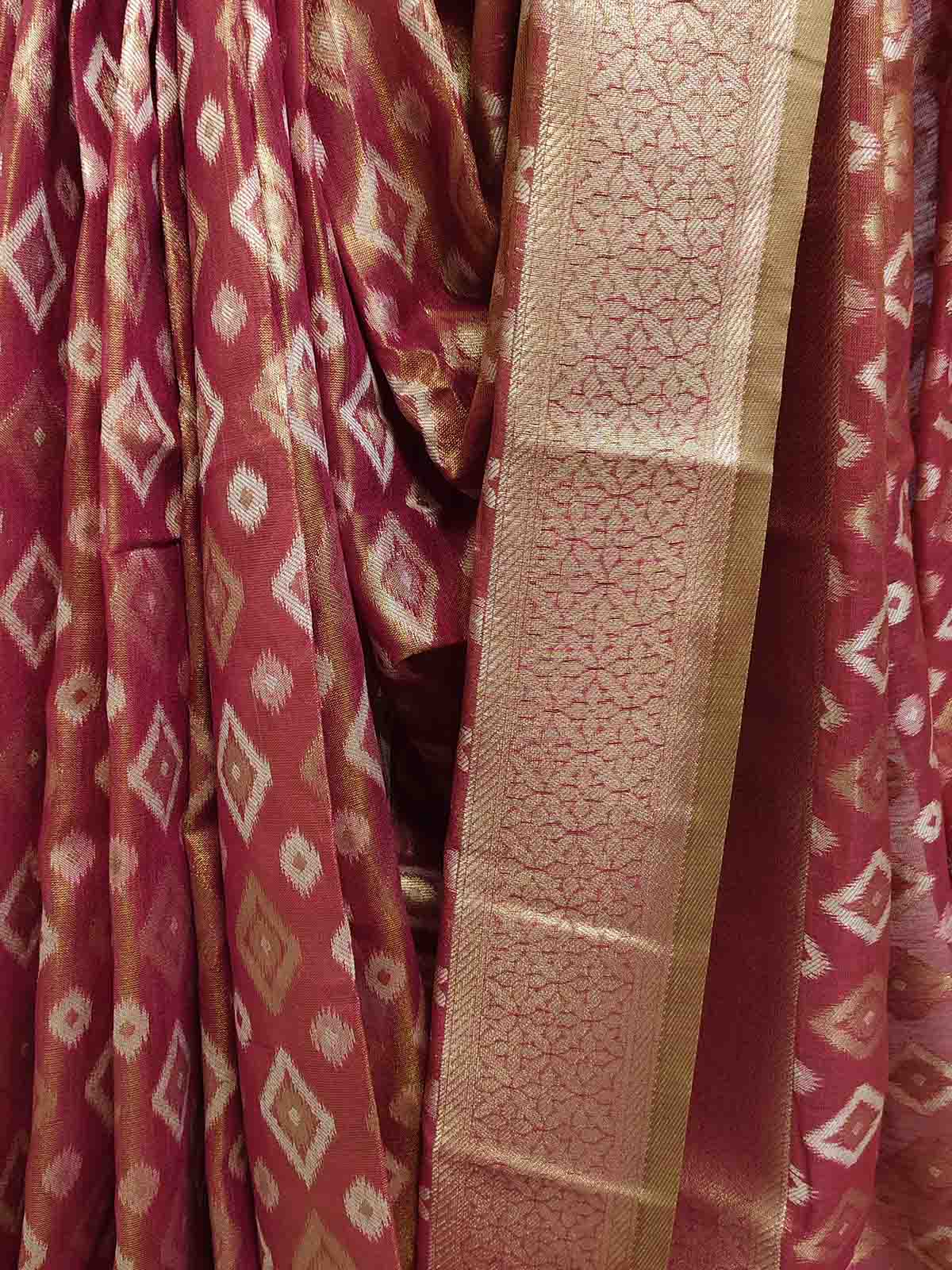 Pure Tissue Silk Ikkat Saree