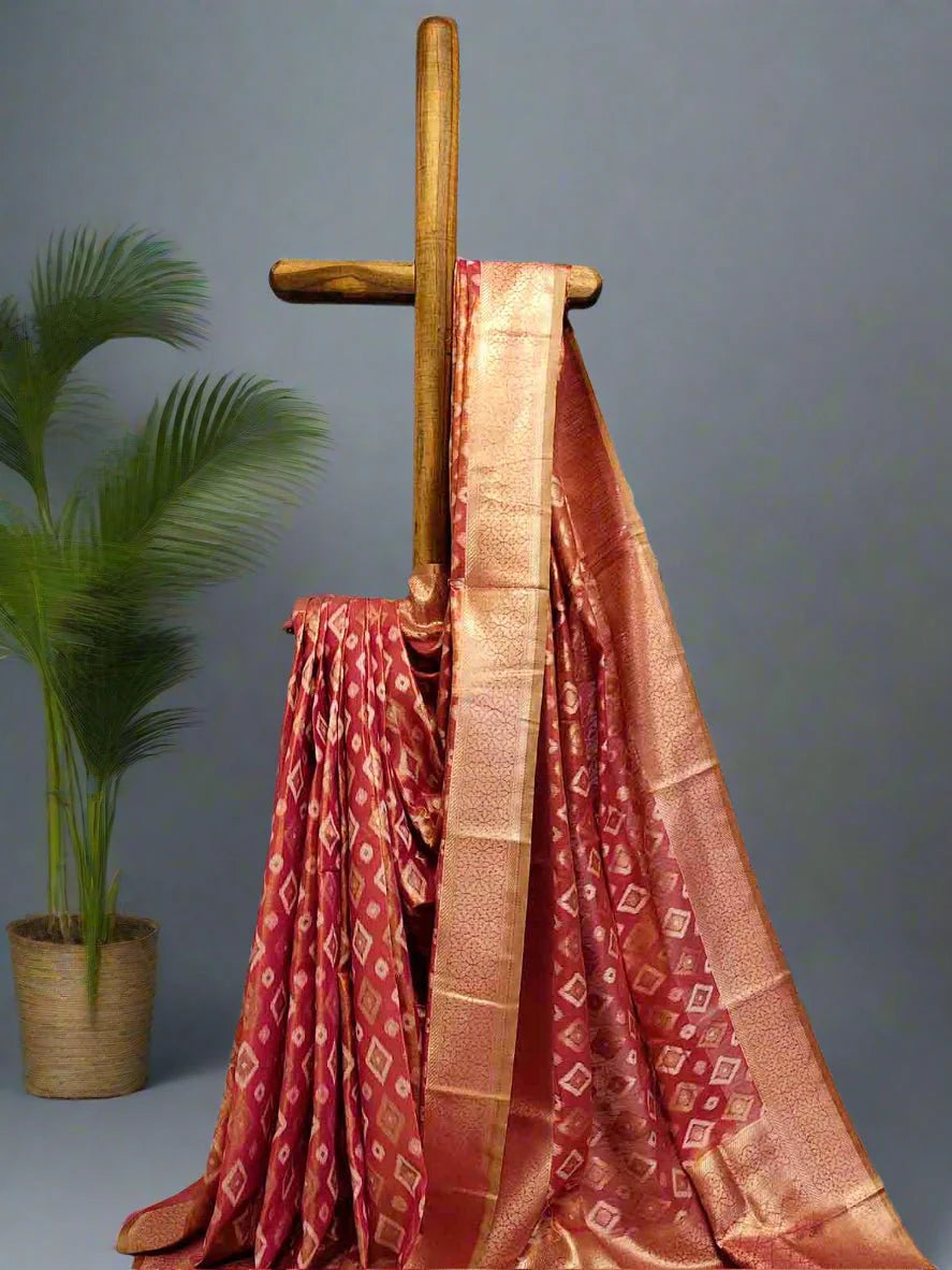 Pure Tissue Silk Ikkat Saree