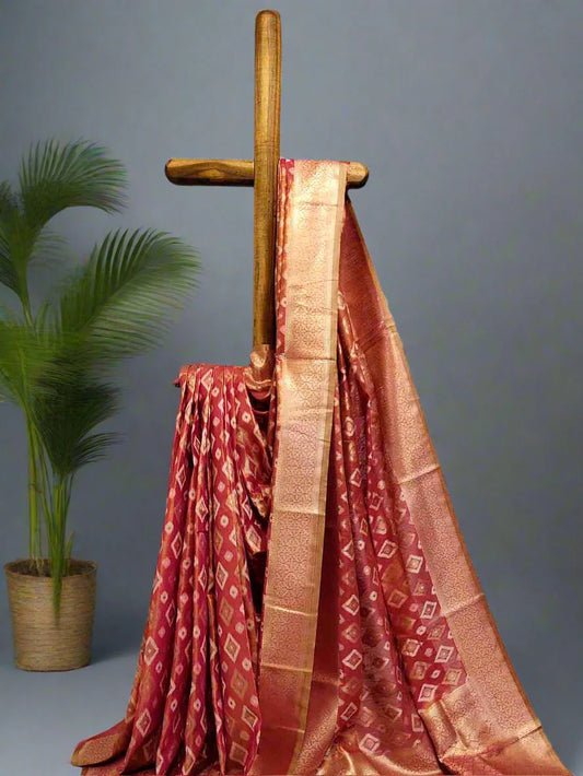 Pure Tissue Silk Ikkat Saree