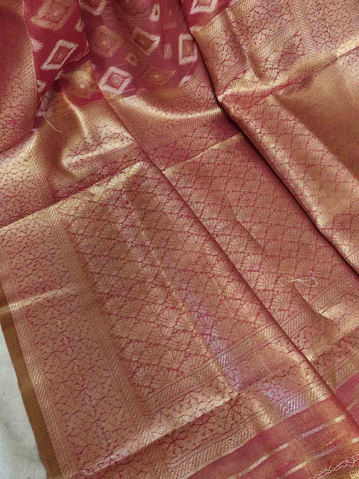 Pure Tissue Silk Ikkat Saree
