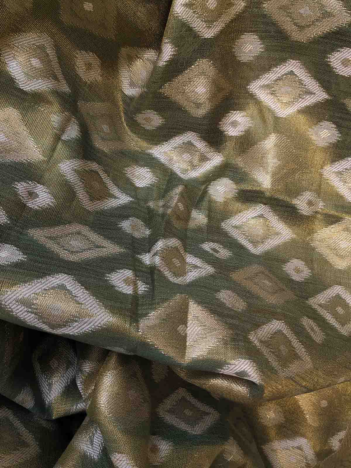 Pure Tissue Silk Ikkat Saree
