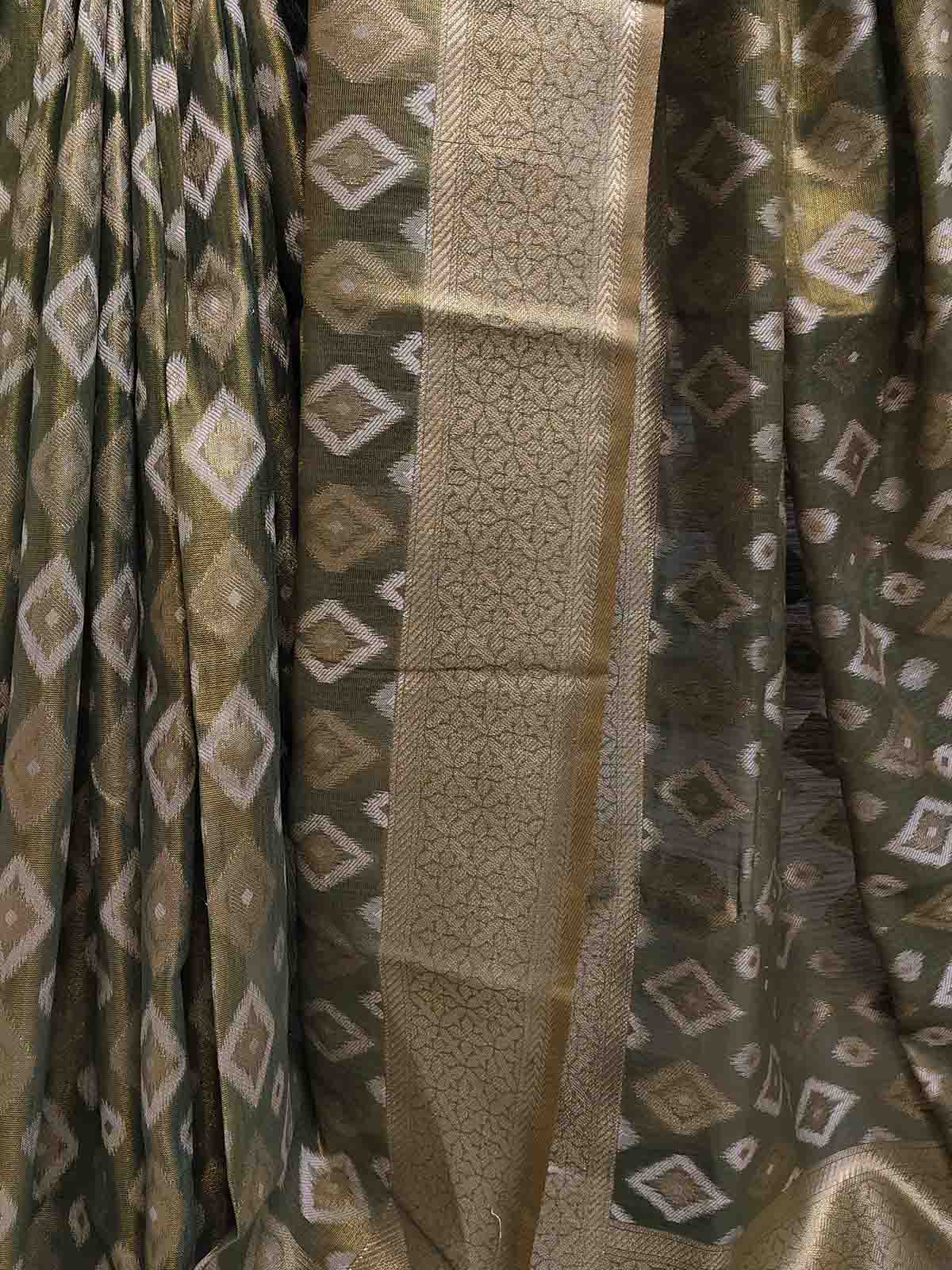 Pure Tissue Silk Ikkat Saree