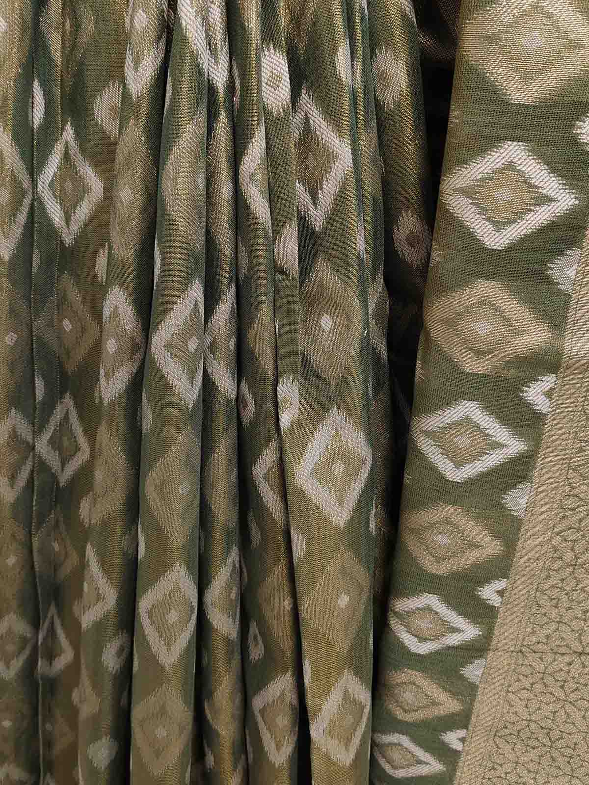 Pure Tissue Silk Ikkat Saree