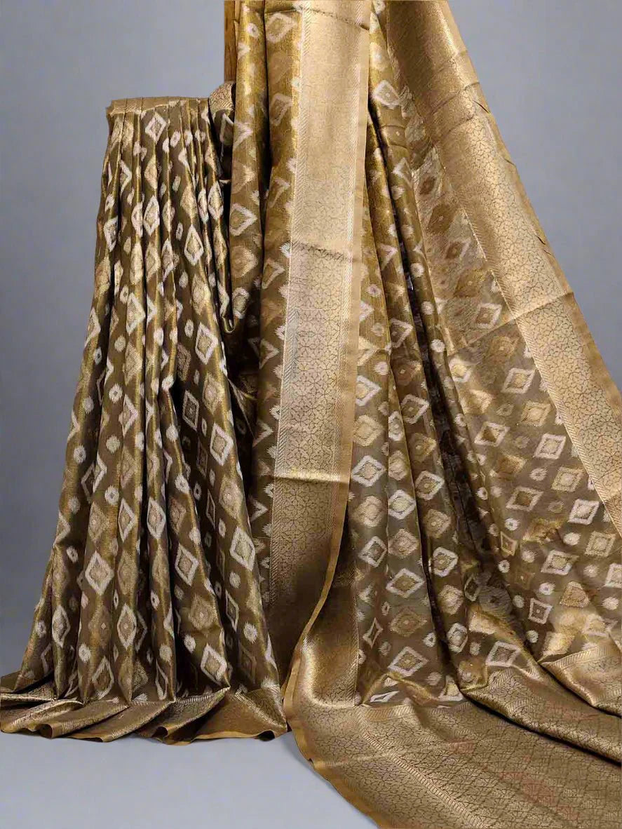 Pure Tissue Silk Ikkat Saree