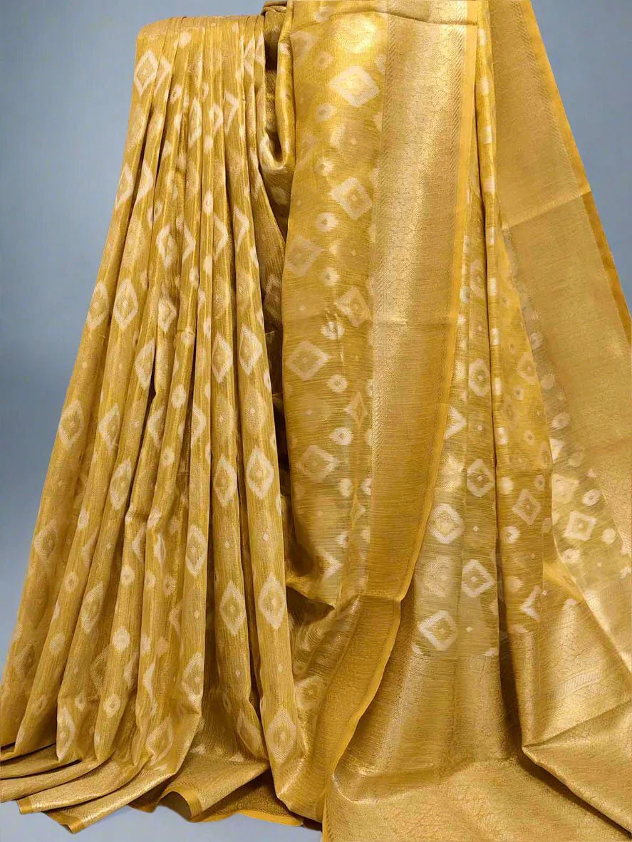 Pure Tissue Silk Ikkat Saree