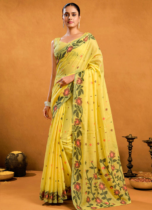 Pure Cotton Jamdani Saree