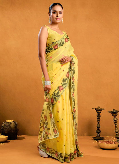 Pure Cotton Jamdani Saree