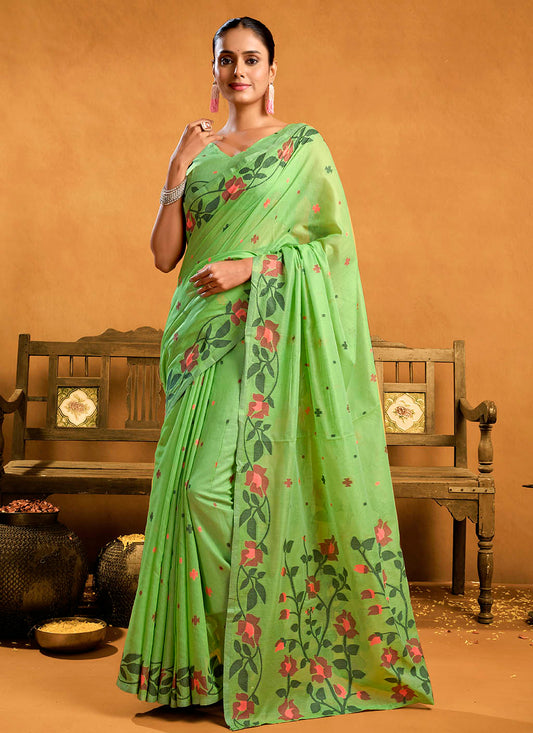 Pure Cotton Jamdani Saree