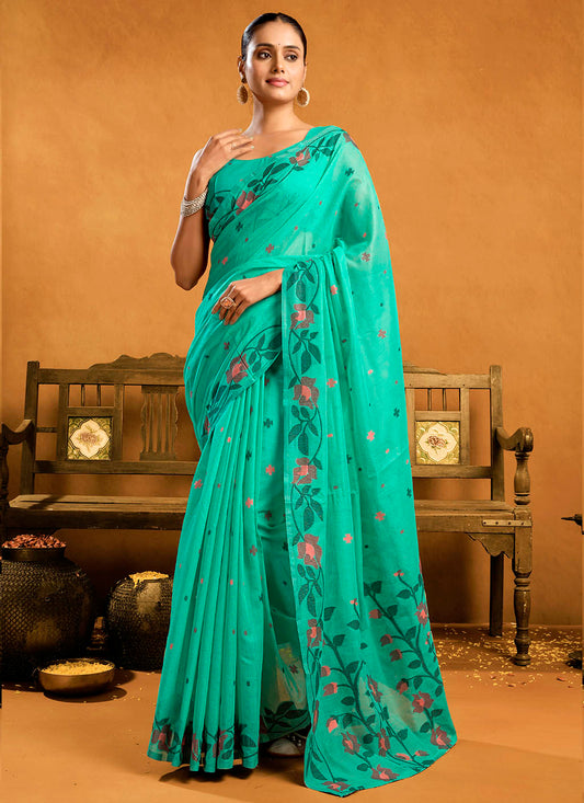 Pure Cotton Jamdani Saree