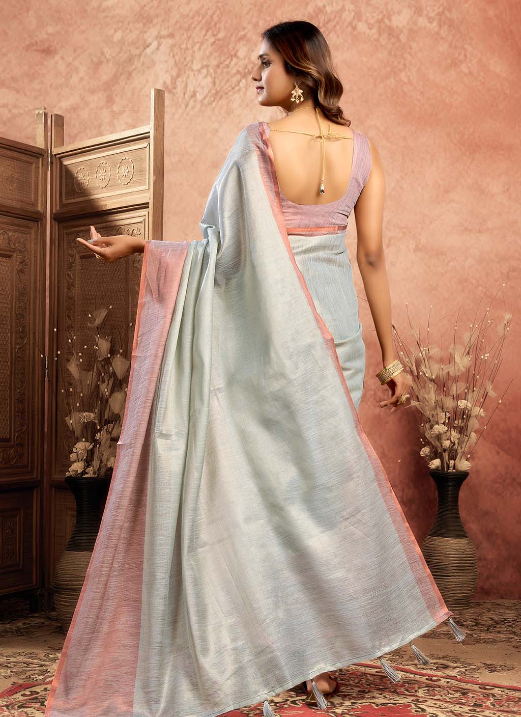 Mul Tissue Silk Saree