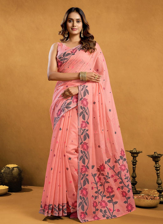 Pure Cotton Jamdani Saree