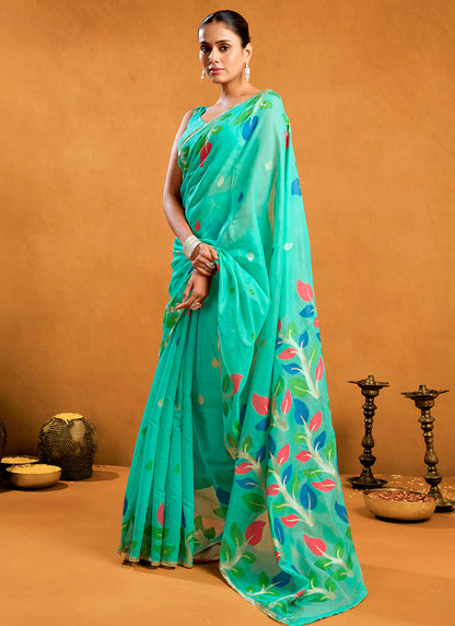 Pure Cotton Jamdani Saree