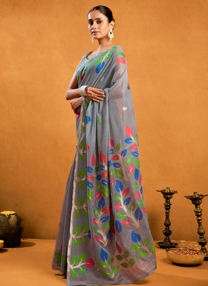 Pure Cotton Jamdani Saree