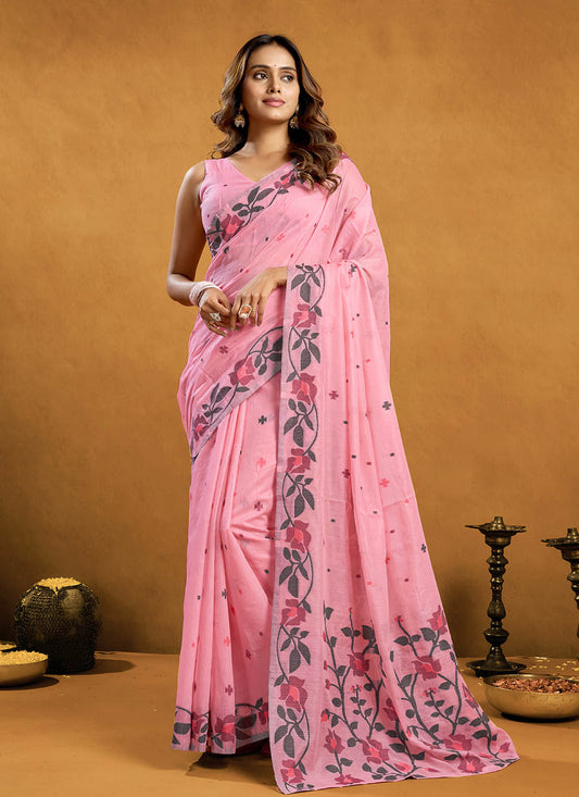 Pure Cotton Jamdani Saree